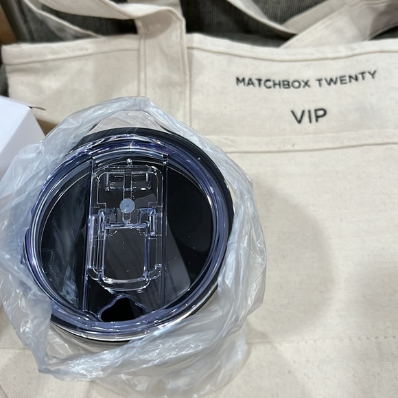 NWT | Matchbox Twenty VIP tote and coffee tumbler fan swag | canvas tote bag - Picture 5 of 5